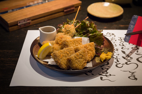 かつおのへそフライと焼津はんぺんフライの盛り合わせ